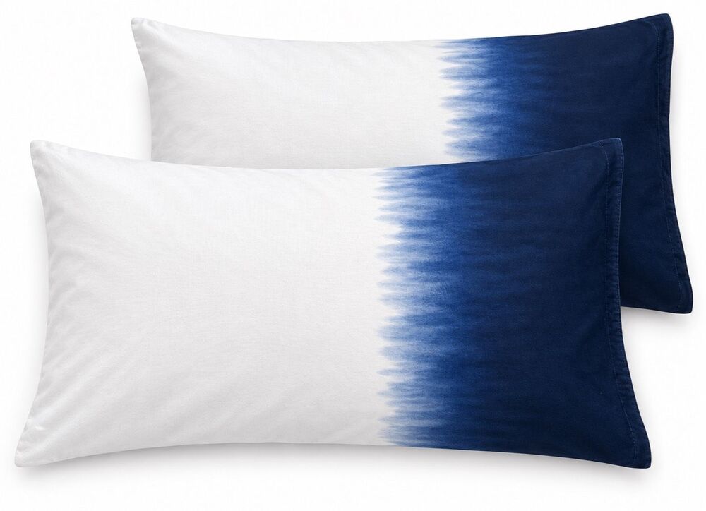 Ralph Lauren St. Jean “Leanna” Blue Ombré 100% Cotton Pillowcase